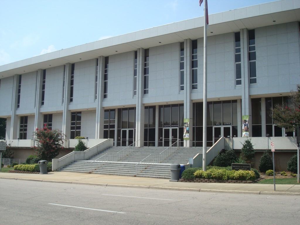 The State Library of North Carolina on Jones Street in Downtown Raleigh