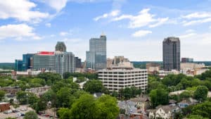 Downtown Raleigh from 531 Moseley Lane, Raleigh, NC