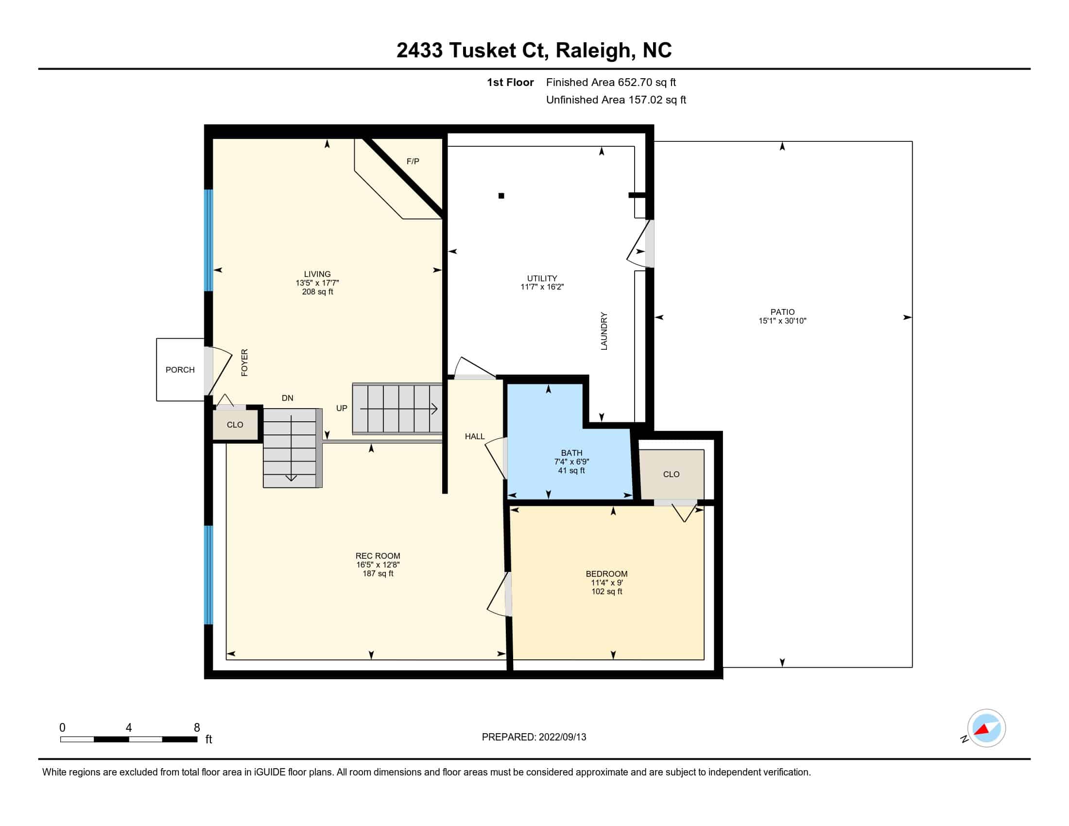 2433 Tusket Ct floor plan - 1st floor