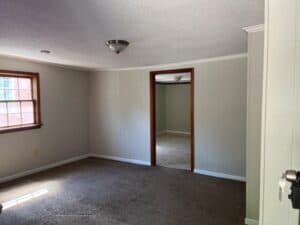 the living room of 1606 Oakwood Avenue, Raleigh, N.C., a 2-bedroom home listed for sale by Raleigh Homes Realty