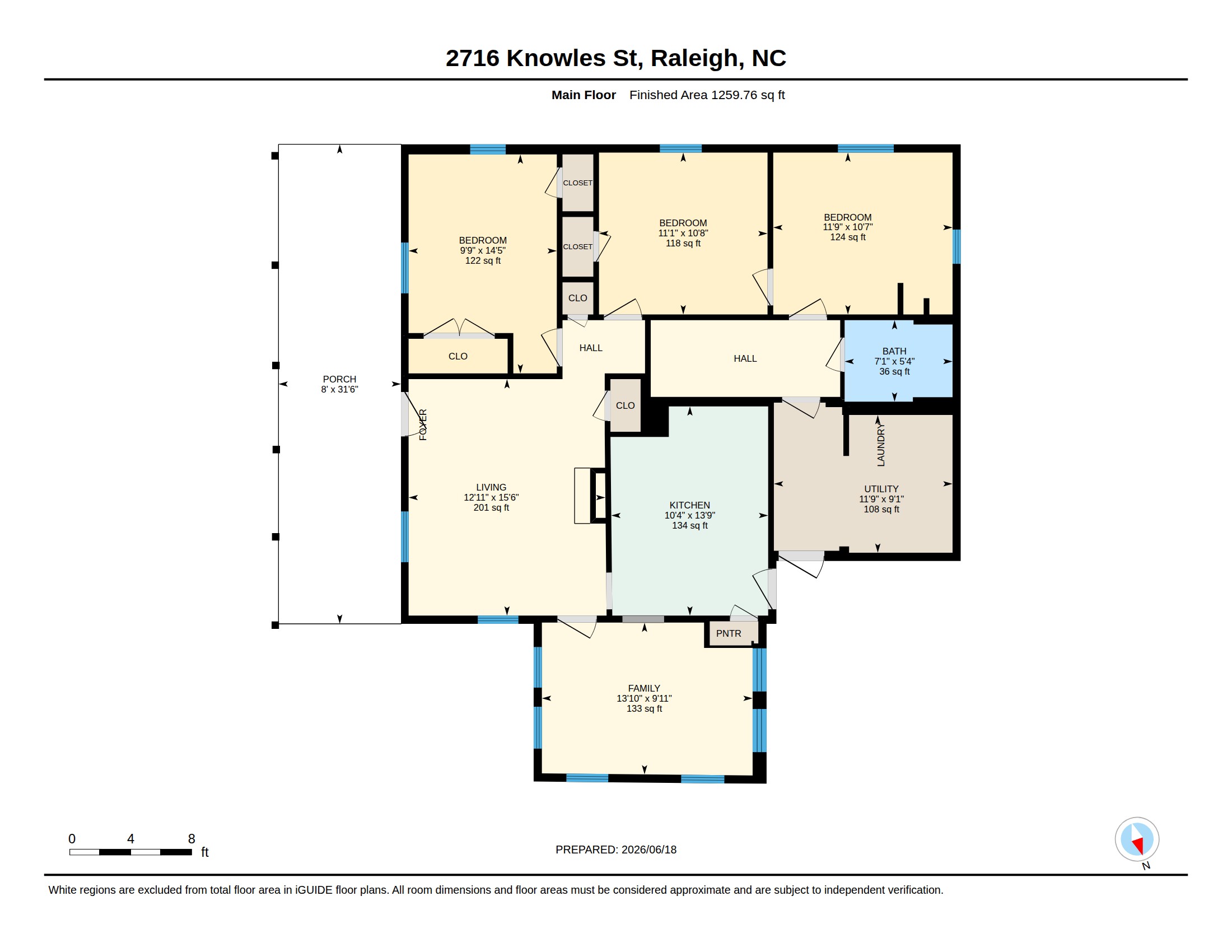 2716 Knowles St floor plan